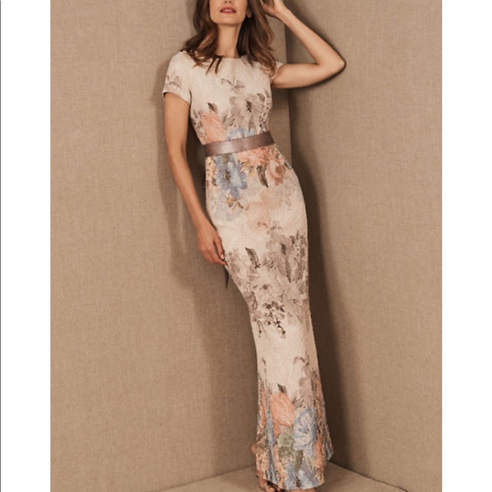 Adrianna Papell Floral Print Gown